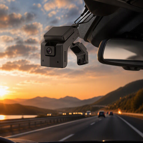 AT600 4G AI dashcam mounted on windshield