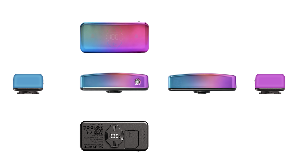 PET100 pet GPS tracker — all angles